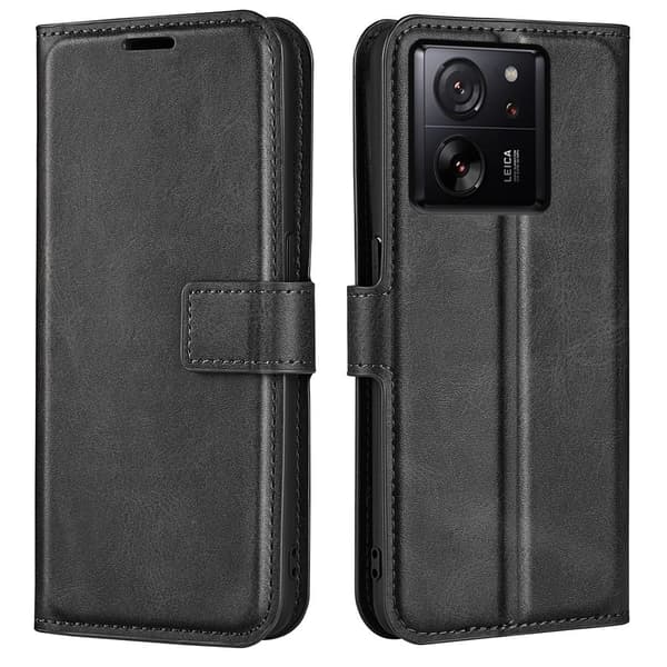 Lompakko Nahkakotelo For Xiaomi 13t - Musta Black