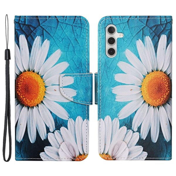 Wonderland Samsung Galaxy A25 fodral -Stor Krysantemum Blå