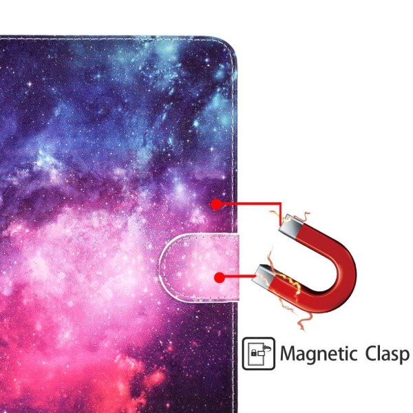 iPad 10.2 (2021) / Air (2019) cool pattern leather flip case - S multifärg