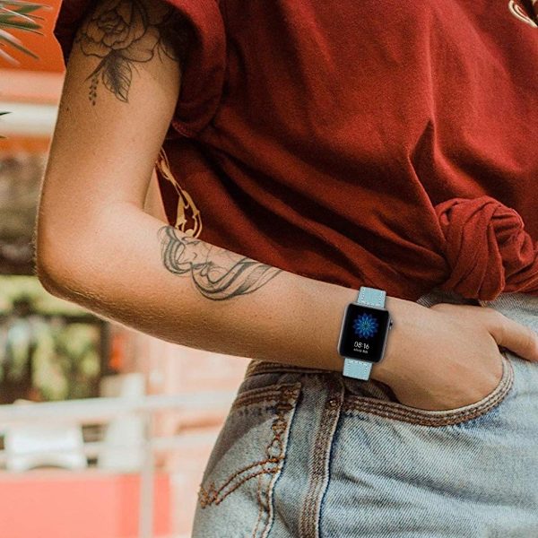 Xiaomi Mi Watch ægte læder Urrem - Blå Blue