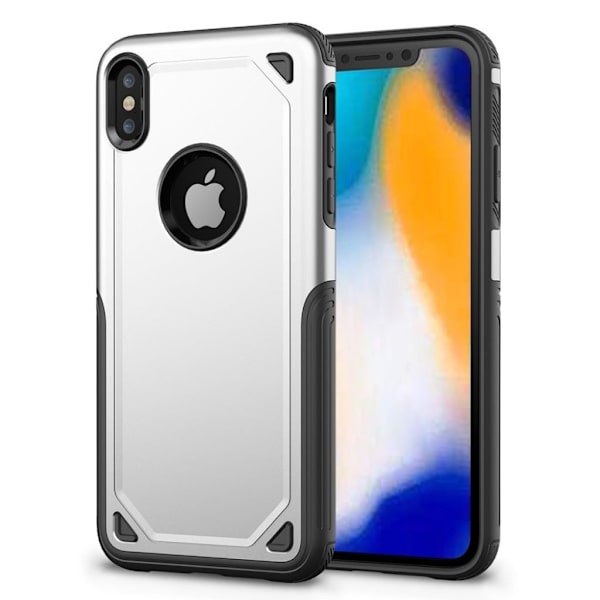 iPhone 9 Plus mobilskal plast silikon halkfri - Silver Silvergrå