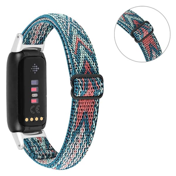 Elastiskt klockarmband i nylon för Fitbit Luxe - Pil multifärg