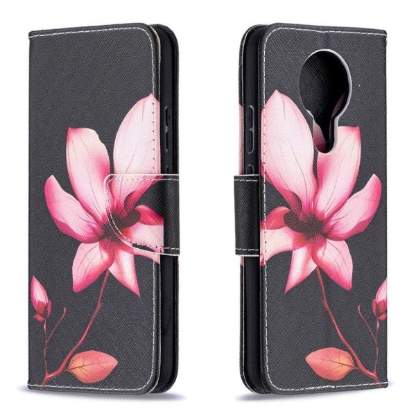 Wonderland Nokia 3.4 flip case - Vivid Flower Pink