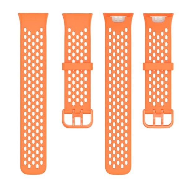 Xiaomi Mi Band 7 Pro silikone-urrem - Sort / Orange Orange
