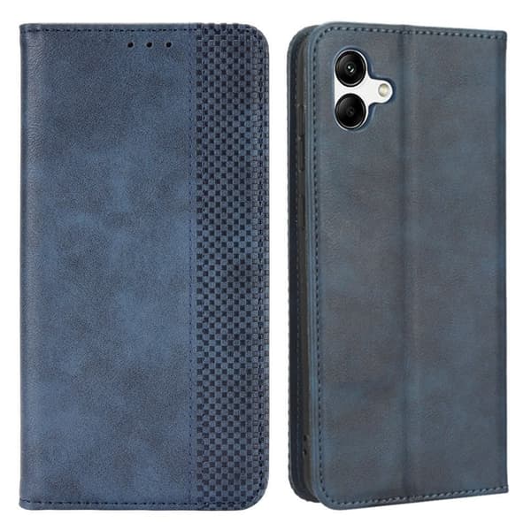 Bofink Vintage Samsung Galaxy A04 Læder Etui - Blå Blue