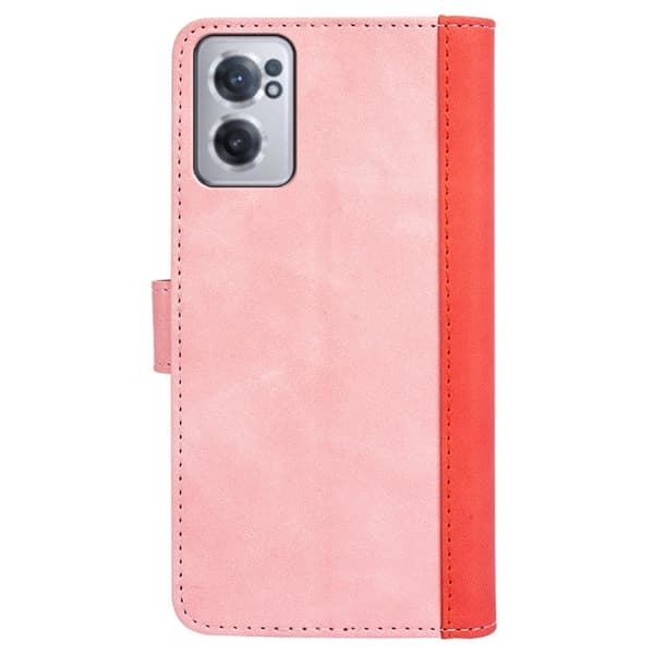 Tofarget lærdeksel for OnePlus Nord CE 2 5G - Rosa Pink