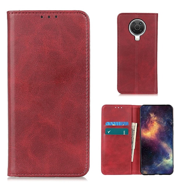 Äkta läder Nokia G20 / Nokia G10 / Nokia 6.3 fodral - Röd Röd