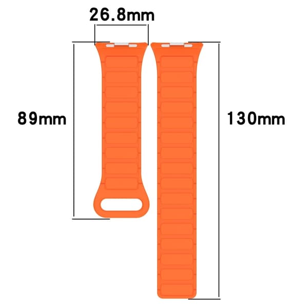 Xiaomi Redmi Watch 5 Replacement Silicone Watch Band Reverse Buckle Magnetic Wrist Strap - Light Pink+Grey Pink