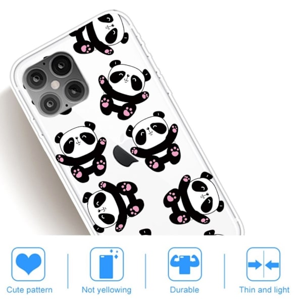Deco iPhone 12 Pro Max skal - Panda Svart