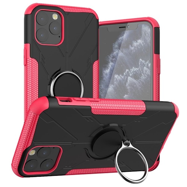 Kickstand-deksel med magnetisk ark for iPhone 11 Pro Max - Rose Pink