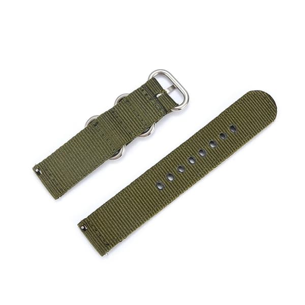 Nylon watch band for TicWatch C2 watch - Army Green Grön