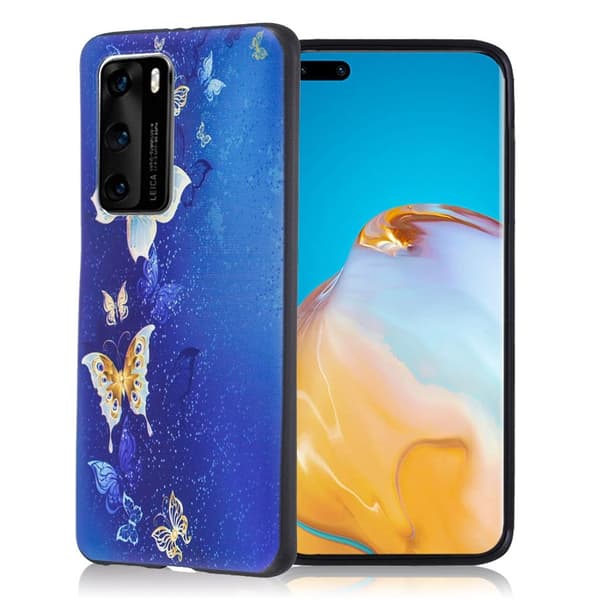 Imagine Huawei P40 Pro kuoret - Perhonen Kuvio Multicolor