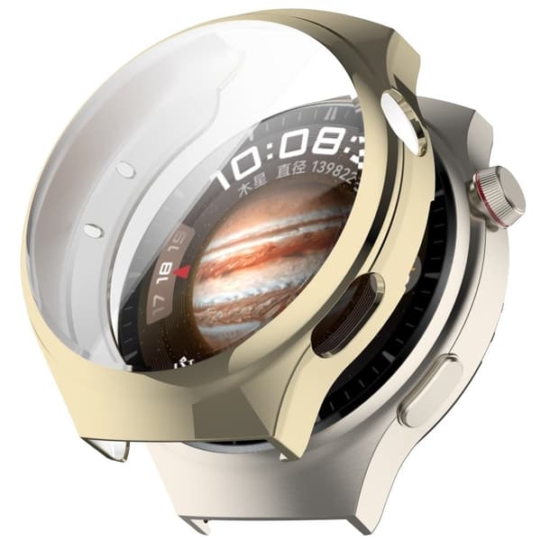 Huawei Watch 4 Pro Flexible Watch Case Anti Scratch Full Dekselage Protective Deksel - Electroplate Silver Gold