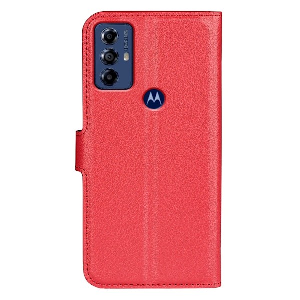 Klassisk Motorola Moto G Play (2023) Flip Etui - Rød Red