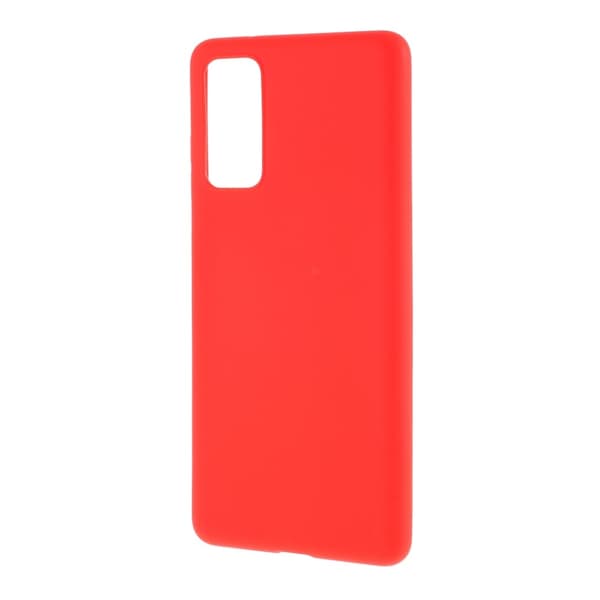 Til Samsung Galaxy S20 FE 4G/5G/S20 Lite/S20 FE 2022 Soft TPU Matte Finish Coating Slim Phone Case - Rød Red