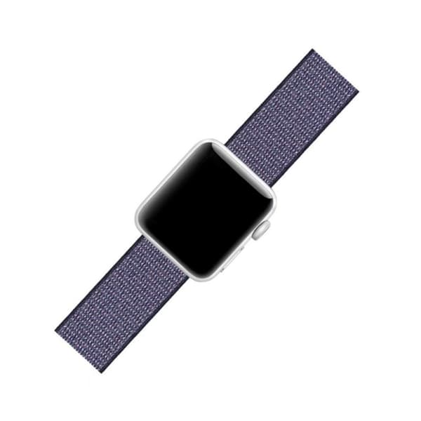 Apple Watch Series 5 40 mm ensfarget nylonarmbånd - Mørkeblå Blue