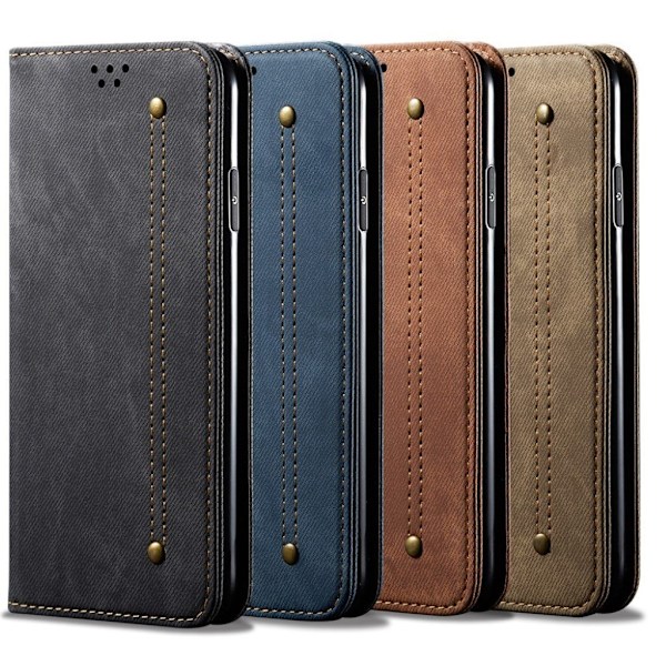 Jeans Samsung Galaxy A31 Etui - Sort Black