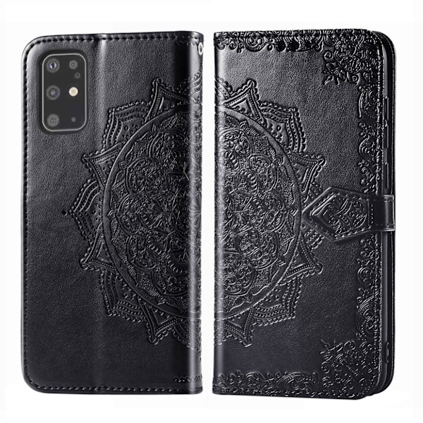 Mandala Samsung Galaxy S20 Plus Flip kotelot - Musta Black