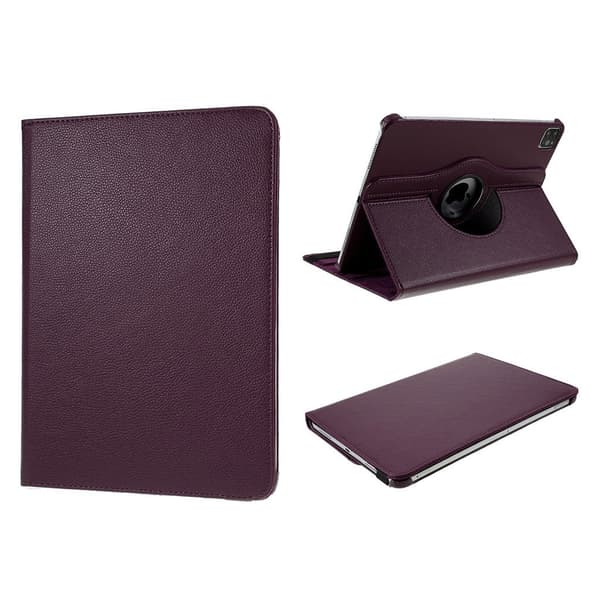 iPad Air (2020) 360 graders rotatable læder etui - lilla Purple