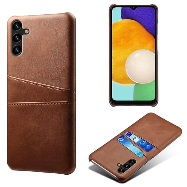 Dual Card Suojakotelo Samsung Galaxy A14 - Ruskea Brown