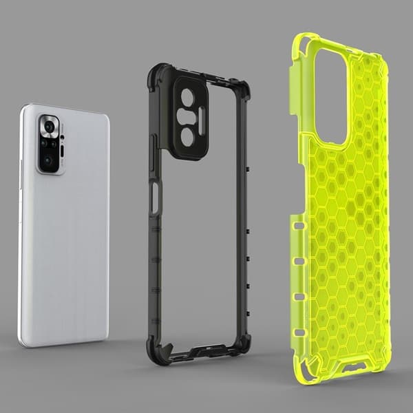 Bofink Honeycomb Xiaomi Redmi Note 10 Pro Etui - Grønn Green
