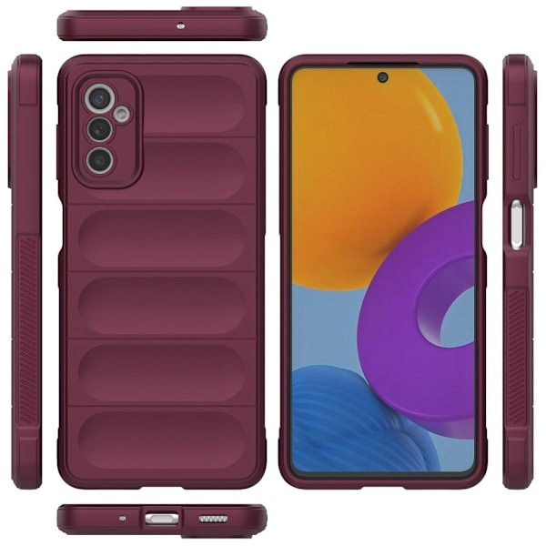 Mjukt greppformat Samsung Galaxy M52 5G skal - Röd Röd