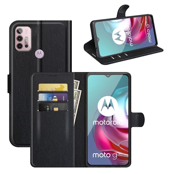 Classic Motorola Moto G30 / G10 Flip Etui - Sort Black