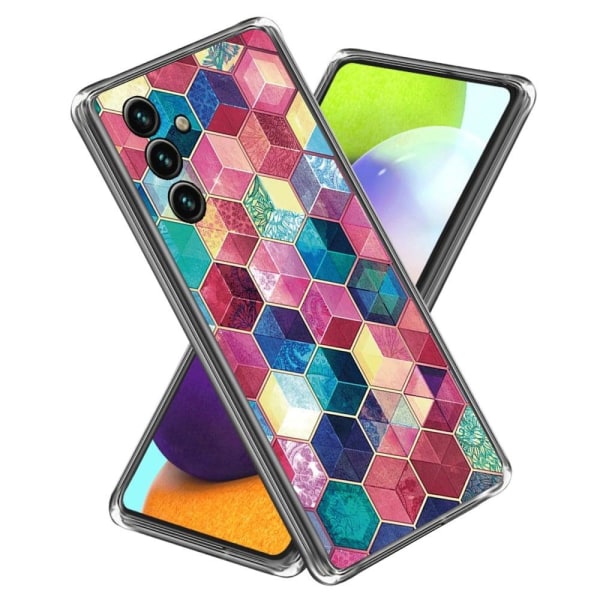 Deco Samsung Galaxy A34 5G Suojakotelo - Colorful Blocks Multicolor