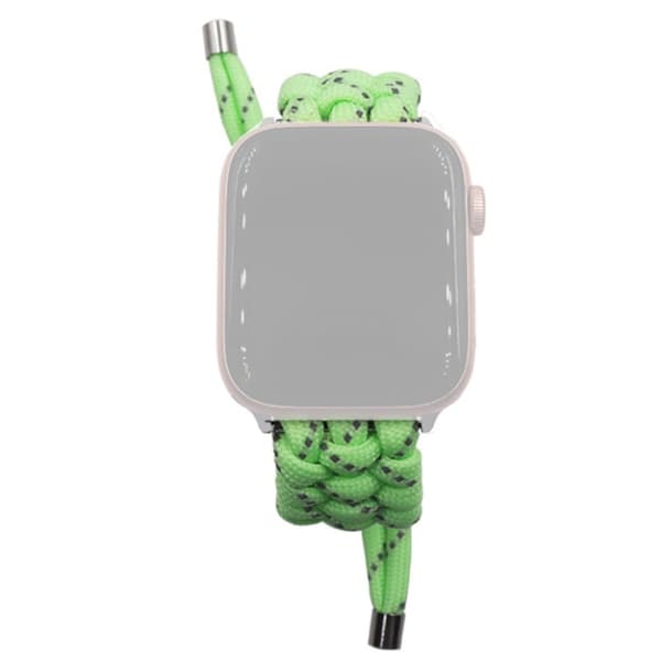 Apple Watch Series 8 (41mm) klockarmband i flätad repstil - Ungdom Grön Grön