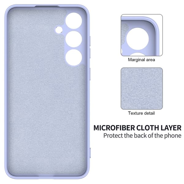 Matte Liquid Samsung Galaxy S24 silikone cover - Lilla Purple