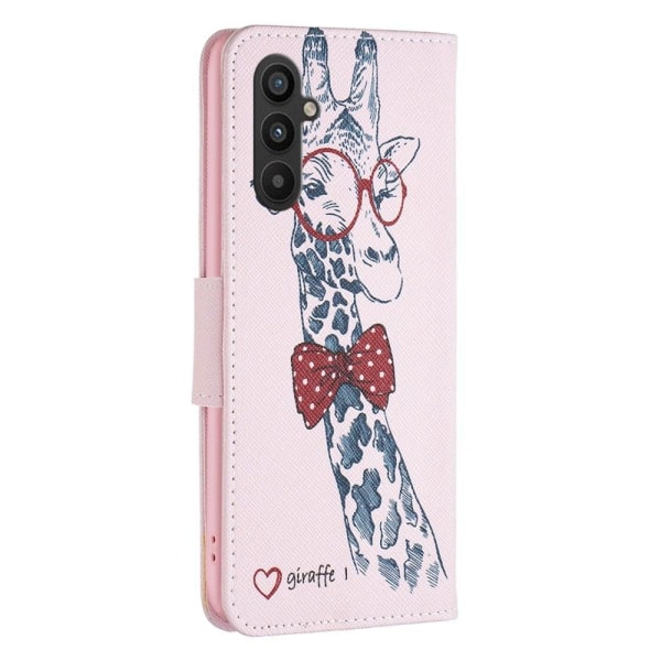 Wonderland Samsung Galaxy A34 5G Flip Etui - Giraf Pink
