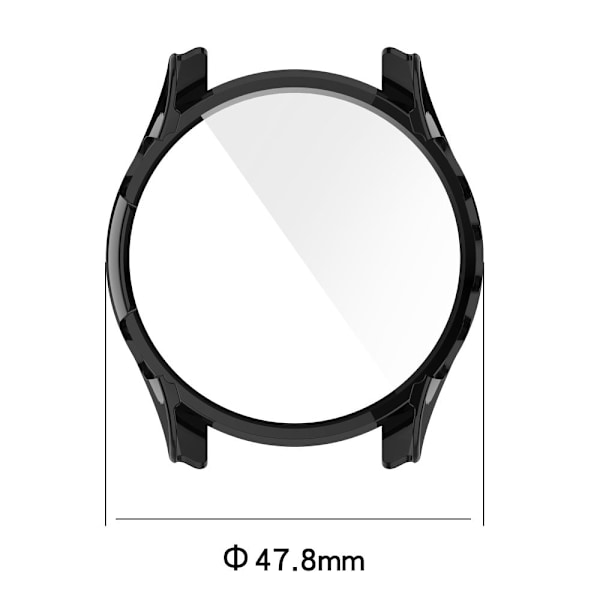Garmin Forerunner 255 cover med skærmbeskyttelse af hærdet glas - Elfenbenshvid White