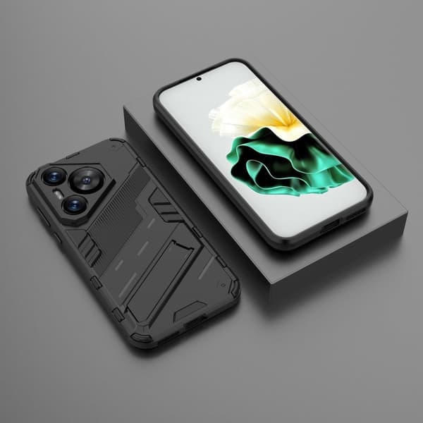 Stødsikkert moderne Huawei Pura 70 hybridcover - Sort Black
