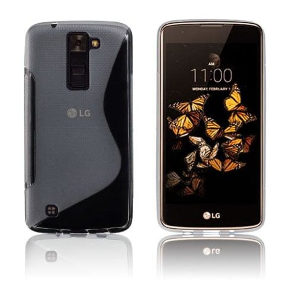 Lagerlöf mat TPU cover til LG K8 - Gennemsigtig Transparent