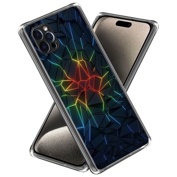 Deco iPhone 15 Pro Max cover - Geometri Blue