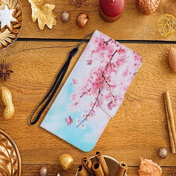 Wonderland Samsung Galaxy S21 FE Flip etui - Cherry blossom Multicolor