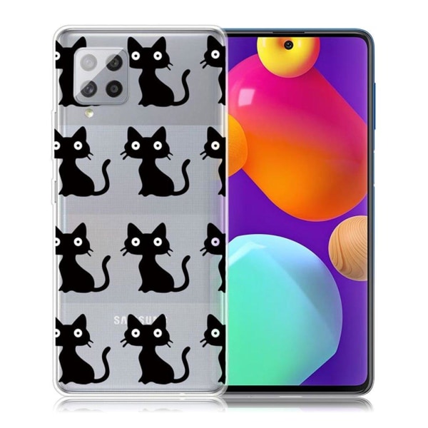 Deco Samsung Galaxy M62 / Samsung Galaxy F62 skal - Svarta Katter Svart