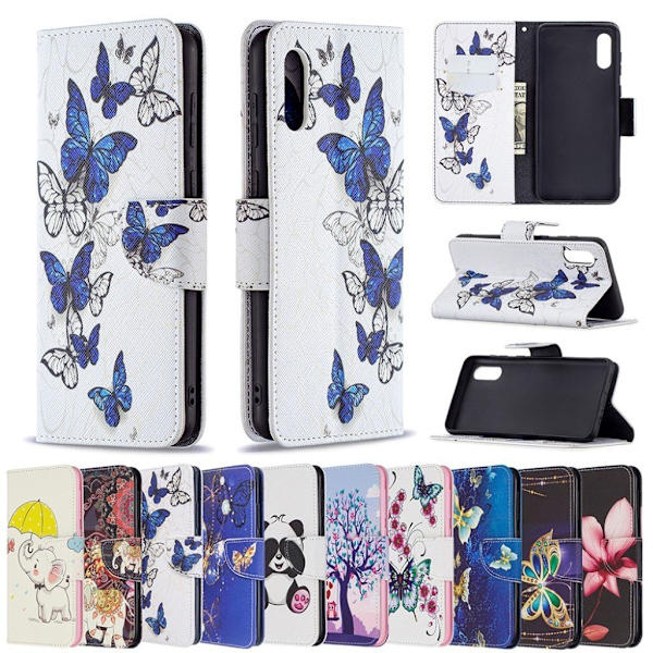 Wonderland Samsung Galaxy A02 flip-etui - Tre Og Ugler Multicolor