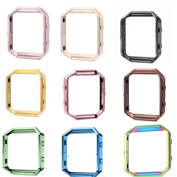 Fitbit Blaze Rustfri stål metalramme - Rosa guld Pink