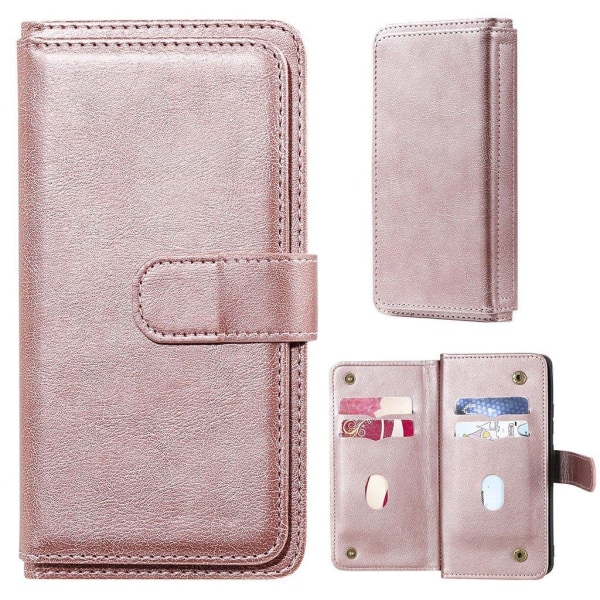 Samsung Galaxy A82 5G etui med pung / 10 kortpladser – Pink Pink