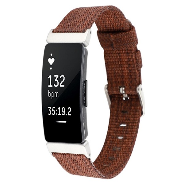 Fitbit Inspire / Inspire HR nylon Urrem - Brun Brown