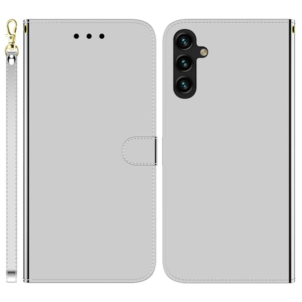 Mirror Samsung Galaxy A14 fodral - Silver/Grå Silvergrå