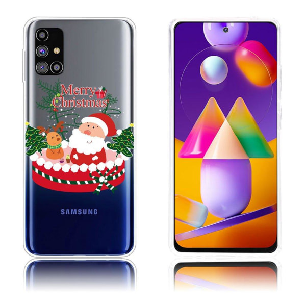 Juletaske til Samsung Galaxy M31s - Julemand Og Elg Multicolor