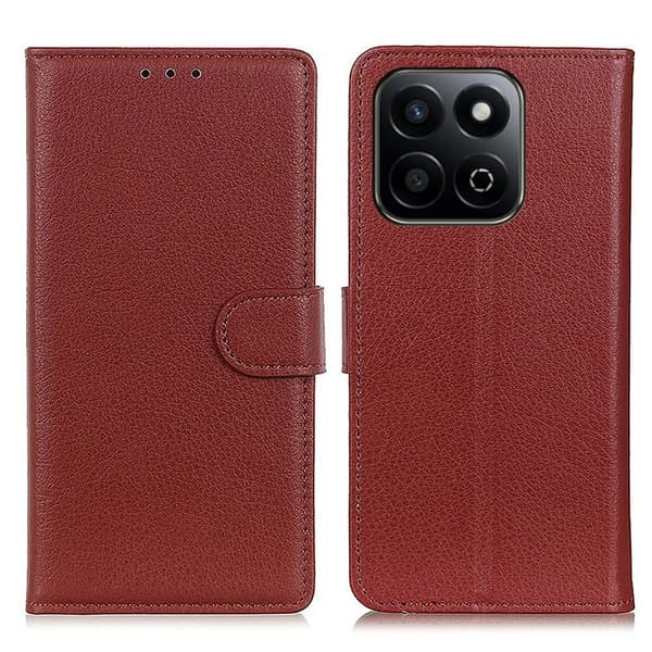 Classic Honor X7c / Honor 200 Smart / Honor Play 60 Plus flip etui - Brun Brown