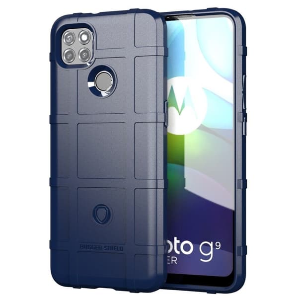 robust skjold etui - Motorola Moto G9 Power - blå Blue