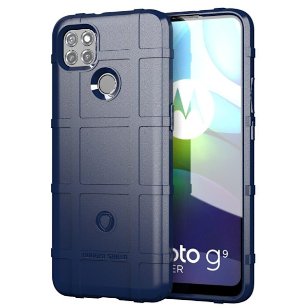 Rugged Shield Etui Motorola Moto G9 Power - Blå Blue