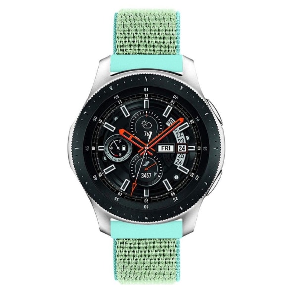 22mm Samsung Galaxy Watch 3 (45mm) / Watch (46mm) / Gear S3 nylonkellohihna - Vihreä Green