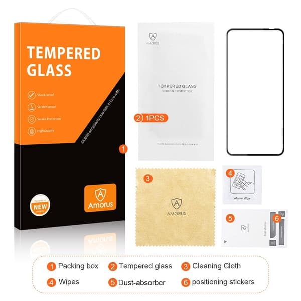 AMORUS extra strong glass screen protector for Motorola Edge 30 Neo Transparent