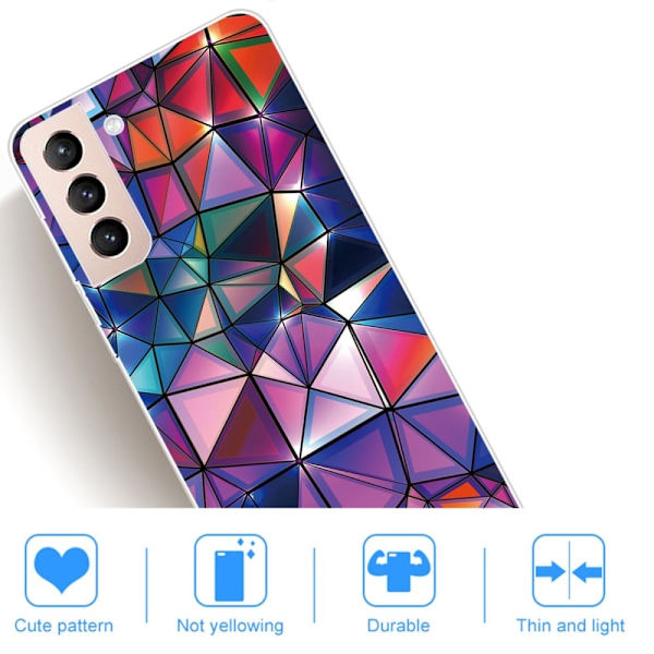 Deco Samsung Galaxy S22 Etui - Geometrisk Elementer Multicolor