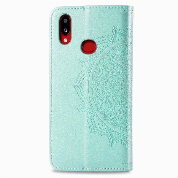 Mandala Samsung Galaxy A10s Flip kotelot - Syaani Green